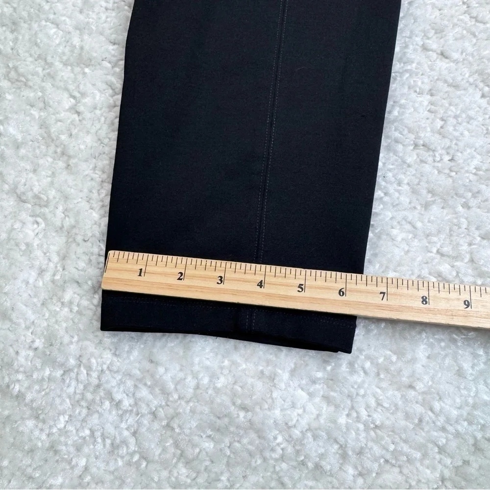 Eileen Fisher Yoke Detail Stretch Knit Skinny Pant Black. Office Mature #F4JH XL